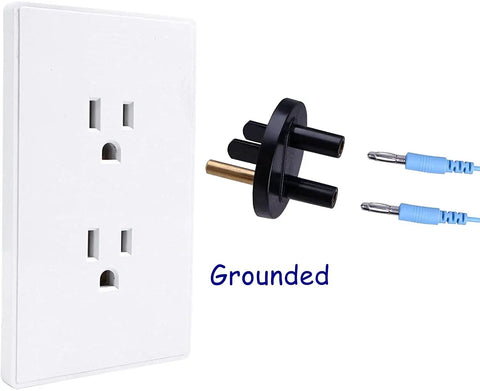 Grounding Outlet Plug And Anti Static Wrist Strap Kit With Adjustable XL Strap And Grounding Cord For Real Earth Ground And ESD Safe Computer And PC Building Electronics
