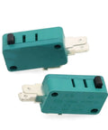 Two Pack Push Button Actuator Limit Switch KW3-0Z, 16A 125V/250V AC, Heavy Duty Industrial Switches For Machinery displayed
