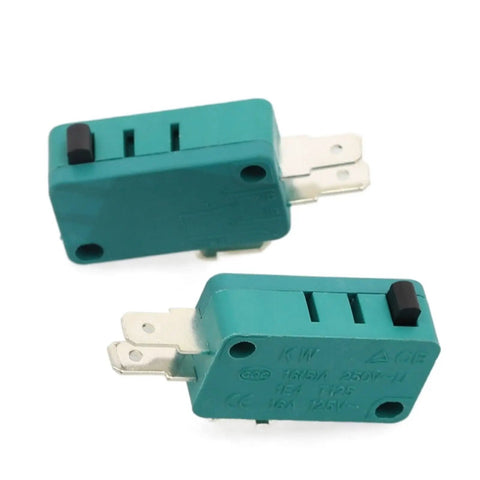 Two Pack Push Button Actuator Limit Switch KW3-0Z, 16A 125V/250V AC, Heavy Duty Industrial Switches For Machinery displayed