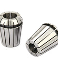 8 Piece ER Balance Collet Set in manganese steel with two collets visible for CNC milling and lathe engraving precision tool kit.