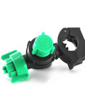 Single green and black sprayer nozzle from Pack Of 10 Pro Grade Sprayer Nozzles For Tractors Atomizing Agricultural Irrigation Accessories