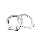 Stainless Steel Retaining Rings Kit, 250pc Assortment Set 5 to 20mm, C Type External Snap Rings close-up