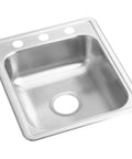 Dayton Single Bowl Drop In Stainless Steel Bar Sink 17 By 21 Inches 22 Gauge Pro Grade ADA Compliant Above Counter Installation