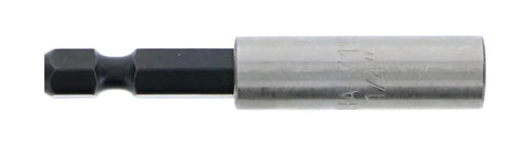 Torx Bit Selector Set T5 Through T30 With One Quarter Magnetic Bit Holder For Power Tools, durable steel magnetic bit holder close-up