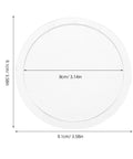 KT6808 Compatible Jewelry Tumbler Lid Transparent Round Barrel Cover for Jewelry Polisher and Rock Tumbler Cleaning Tasks with dimensions