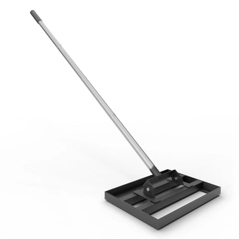 Heavy Duty Lawn Leveling Rake With 17 Inch Wide Head And 10 Inch Depth, 78 Inch Adjustable Stainless Steel Handle, Pro Grade Grass Leveler