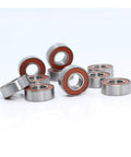 MR115RS 2RS Color Bearing Set For Hobby Electric RC Cars And Trucks 5x11x4 Mm ABEC 3 Sealed Orange Bearings 10 Pieces