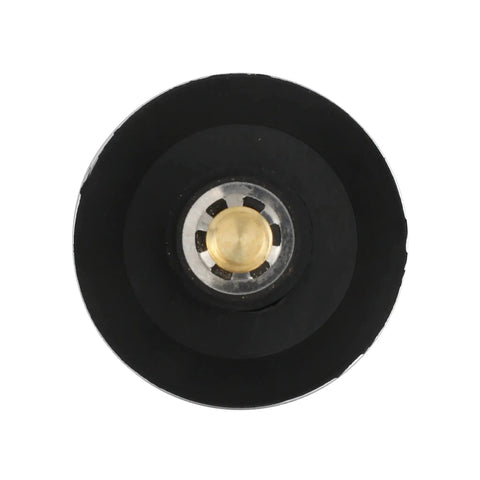 Bottom view of Chrome Bathroom Drain Stopper For Rapid Fit Baths Replacement For Rapid Fit Drains With No Brainer Easy Install And Durable Rubber Seal Keeps Water In And Odors Out.