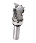 Compact Up And Down Compression Router Bit For Woodworking Carving Engraving With Hardened Steel Core For Flush Trim Finish On Any Direction Endgrain Perfect For Table Mount Or Handheld Tools.