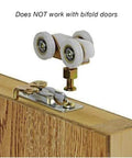 Heavy Duty Bypass Track And Hardware Set For Two Door Sliding System 96 Inch Aluminum Top Hung Track for 3/4 inch thick doors