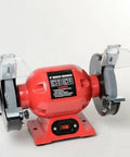 Professional Grade Knuckle Busting 1/2 HP 6 Inch Bench Grinder Delivers A Blazing 3560 RPM For Metal Sharpening And Desktop Workshop Fabrication Projects Built Tough And Shop Ready Brand New with safety guard