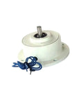 Single-Axis Mini Magnetic Powder Brake PB-0.5KG showing central shaft, sealed housing, and blue wiring for torque control in precision machines.