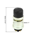 12V 50A Momentary Engine Start Push Button with rubber seal for cars, trucks, and boats, 25mm diameter, 64mm height