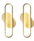 Badass Modern Wall Sconce Lights For Indoor And Outdoor Copper Creative Wall Lamp Set Living Room Bedroom Decor Up Down Led Vanity Fixture Pair, brushed copper finish.