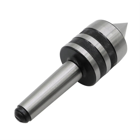 Heavy Duty MT4 Morse Taper Live Center With Triple Bearings For Lathe And CNC Machines, Precise High Hardness Steel Center, side view