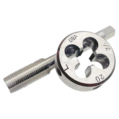 Pro Grade Left Hand Half Inch By Twenty UNF Tap And Die Set For Milling And Machining, Left Hand Thread Tap Die For Pros In The Shop