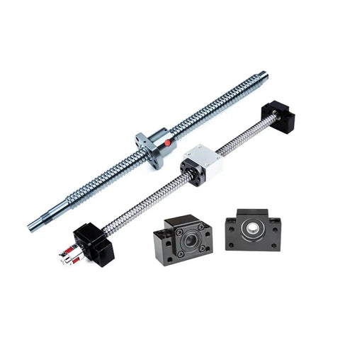 Pro Grade CNC Ball Screw Kit 20mm Diameter With 1500mm Travel Includes Ball Nut End Machining Supporter And Coupling