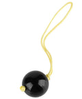 Black Arborist Retriever Ball Rope Friction Saver For Tree Work, Lightweight Plastic Climbing Ball With Yellow Rope Accessory