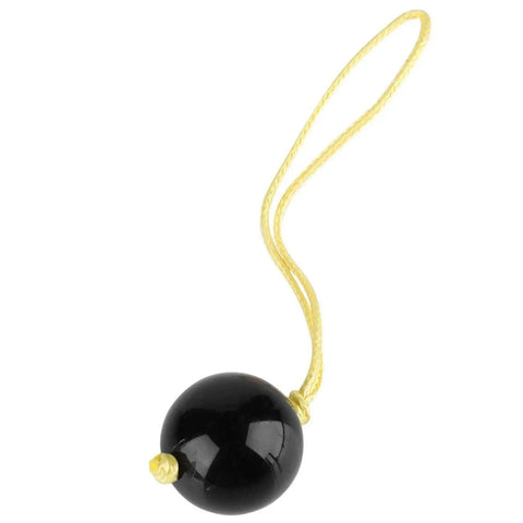 Black Arborist Retriever Ball Rope Friction Saver For Tree Work, Lightweight Plastic Climbing Ball With Yellow Rope Accessory