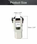 Two Pack Air Cylinder Rod Clevis End Y Connector 52mm Length M10x1.25 Female Thread Iron Heavy Duty Joint For Pneumatic Cylinders Linkage Easy Install And Durable Performance, 52mm iron clevis with M10 thread and 10mm gap
