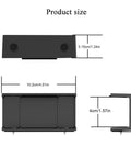 Product size dimensions of Heavy Duty Under Desk Laptop Mount Holder Screw Clamp Design showing clear measurements.