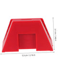 Red 12-piece Space Saving Wrench Rack Organizer For Garage And Workshop Tool Storage with dimensions shown