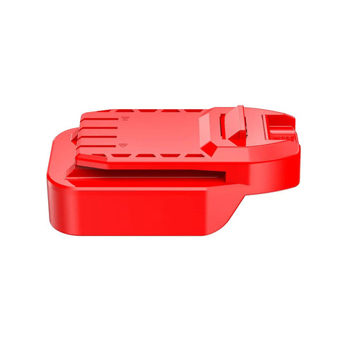 V20 To DeWalt 20V Max Battery Adapter For Cordless Tools Red Adapter Only Lets You Power Up V20 New System Tools Side View
