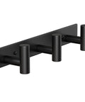 Heavy Duty Stainless Steel Wall Mounted Coat Rack With 3 Hooks Built To Last In Black Finish for towels, coats, bags, hats