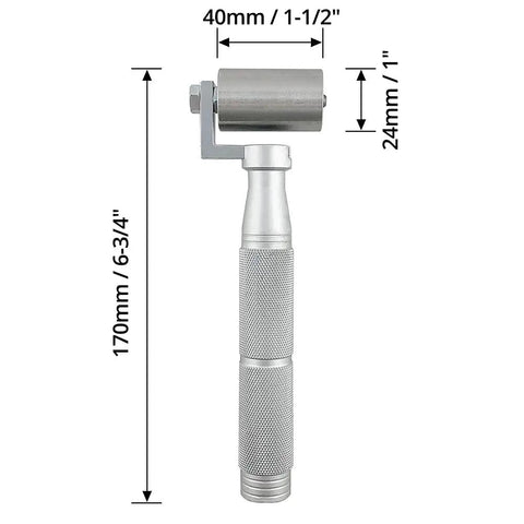Stainless Steel Wallpaper Seam Roller For DIY Friendly Home Projects Pro Grade Construction Tool With Easy Grip Handle And Compact Portable 1.5 Inch Width