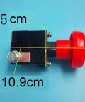High Quality Ed125B 1 125A Red Mushroom Head Emergency Stop Switch Push Button with dimensions 5cm x 10.9cm for easy installation.