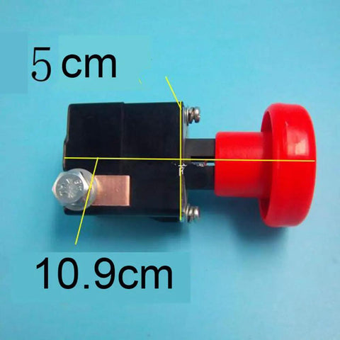 High Quality Ed125B 1 125A Red Mushroom Head Emergency Stop Switch Push Button with dimensions 5cm x 10.9cm for easy installation.