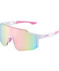 Unisex Sports Sunglasses For Men Women And Teens With UV400 Protection Wraparound Wide View One Piece Frame Built For Baseball Biking