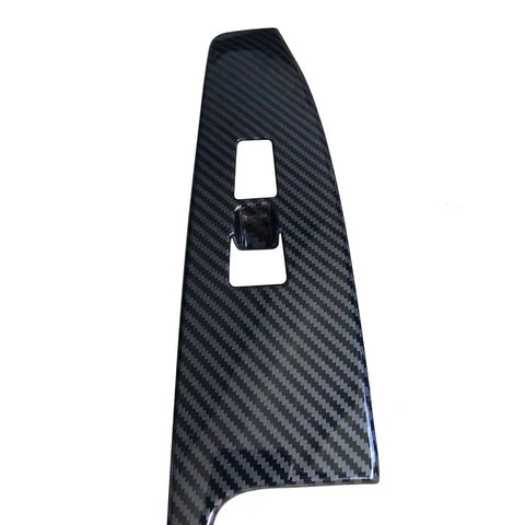 Four Piece Carbon Fiber Color Door Window Control Panel Cover Trim for Hyundai Elantra 2017-2020, rear door ABS finish