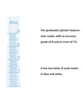 25ml graduated cylinder from Durable BPA Free Plastic Graduated Cylinder Set 25ml 50ml And 100ml For Science Lab Experiments Measuring Cylinders