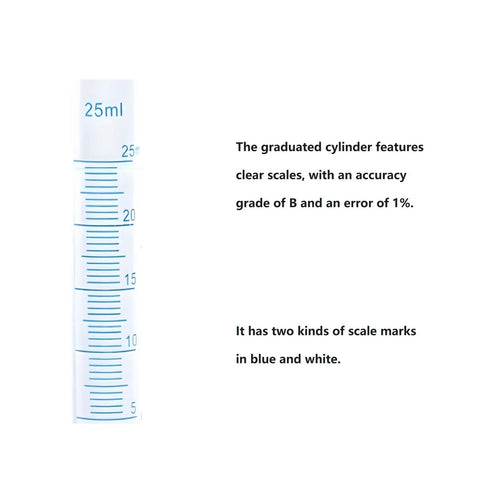 25ml graduated cylinder from Durable BPA Free Plastic Graduated Cylinder Set 25ml 50ml And 100ml For Science Lab Experiments Measuring Cylinders