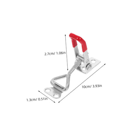 Heavy Duty Adjustable Toggle Latch Clamp Set Toolbox Cabinets Metal Drawers Galvanized Iron Pull Latch Buckle Joint Easy Install Corrosion Resistant Multipack Built Tough, 10cm