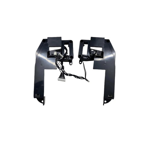 Heavy Duty Robot Vacuum Cleaner Wheel Motor Replacement Kit featuring left and right drive rollers with wiring for installation.