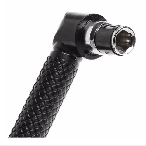 Heavy Duty Dual End Socket Wrench With 1/4 Hex Drive And Extended L Handle forged toughened steel head with rubber grip
