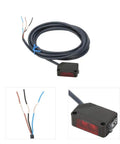 DC 12 24V NPN Infrared Photoelectric Sensor With 100mm Diffuse Reflection Detection For Automatic Equipment And Industrial Automation Applications For Packaging Lines And Conveyors In Manufacturing And Automation, black cable
