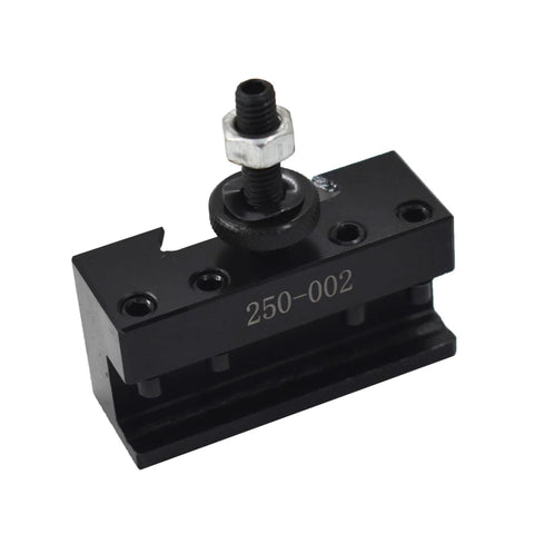 Marddpair OXA 250-002 quick-change turning tool holder; black metal post with threaded stud and nut