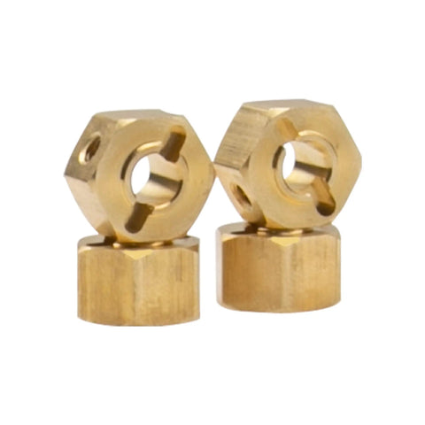 Brass 12mm Hex Wheel Hub Drive Adapter For One Tenth RC Crawler Fits Axial SCX10 Wraith 90027 90046 Tamiya CC01 D90 Redcat Gen7 Gen8