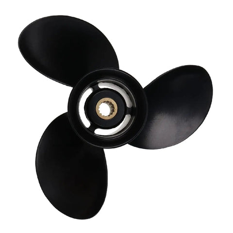 Nine And A Quarter Inch Propeller With Nine Pitch For Mercury Four Stroke Outboard Motors Fourteen Spline Right Hand Rotation Three Blade Aluminum Propeller Nine Point Two Five Inch Diameter By Nine Pitch For Boats Under Fifty MPH