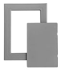 Sleek Abs Plastic Wall Access Panel With Rock Solid Self Adhesive Backing showing gray panel and cover for clean sites.