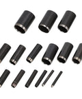 V Shape Punch Set For Leather Belt Perforation Stainless Steel Tail Cutter With Round Holes in various sizes