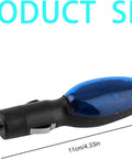 Fuel Sync Universal Gas Saver That Helps You Drive Farther and Save More Gas Instantly With Magnetic Retuning Technology to Restore Complete Combustion, Easy Install, Ten To Thirty Percent Savings, Works With All Cars Trucks and Diesel Engines product showing dimensions, black and blue plug-in device.