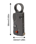 Coax Cable Compression Tool Kit With Rotary Stripper And Crimping Tool Includes 5 RG6 F Type Connectors And 5 RG6 Extenders Adjustable Blades