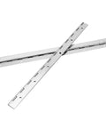 Heavy Duty 8 Pack 12 Inch Continuous Piano Hinges Crafted From 304 Stainless Steel With Nickel Coating For Cabinets Boats And Toolboxes Built Like A Tank Zero Hassle And Pure Swing Power on a white background.