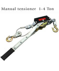 Manual Winch With Steel Wire Rope Gear Cargo Tensioner For Lifting And Pulling No Power Required Off Grid 1 To 4 Ton