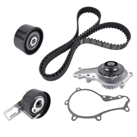 Timing Belt and Water Pump Kit Compatible with 1.6 Diesel TDCI HDI Engines for Citroen C3 C4 Ford Focus Mondeo Replace OEM Refs 1613561980 71775923 71776006, belt, pulleys, gasket