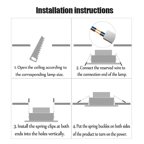 Installation instructions for Upgrade Your Crib With Adjustable Gimbal LED Recessed Lights with clear steps.